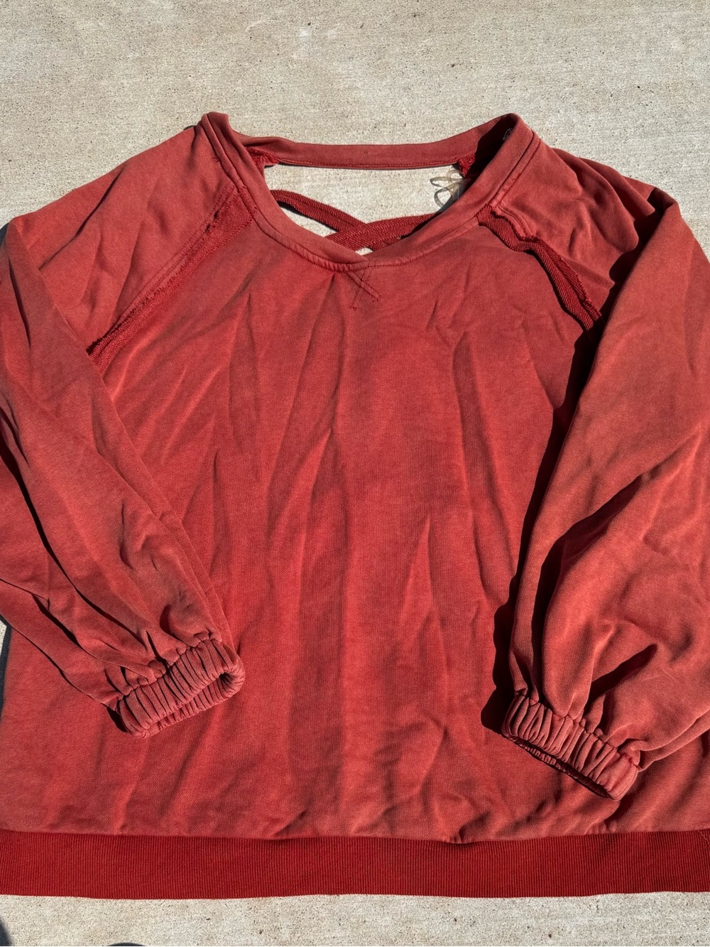 POL Cross Back Sweatshirt - Poppy